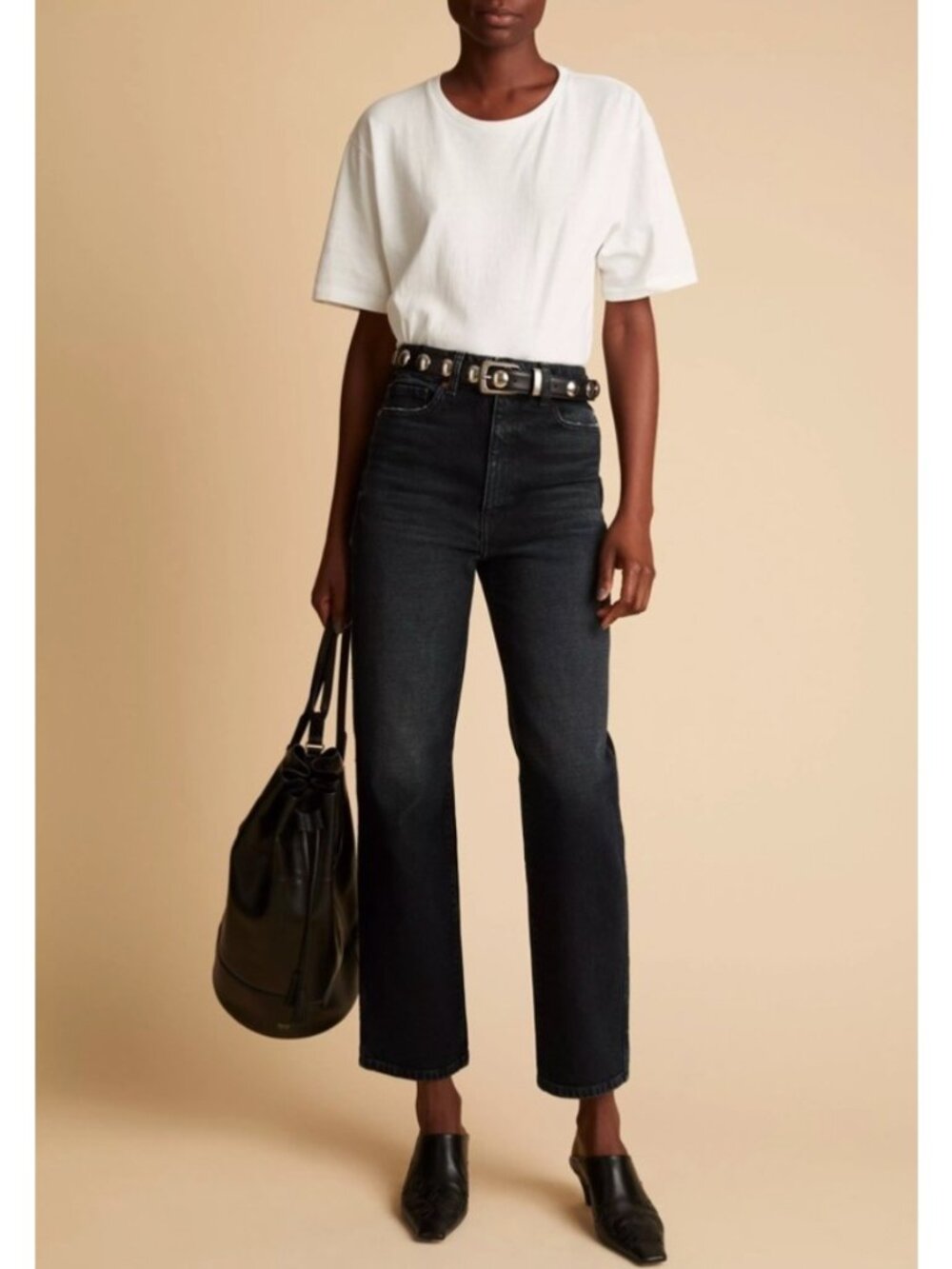 Khaite Abigail Straight Leg Jeans in Simsbury Stretch